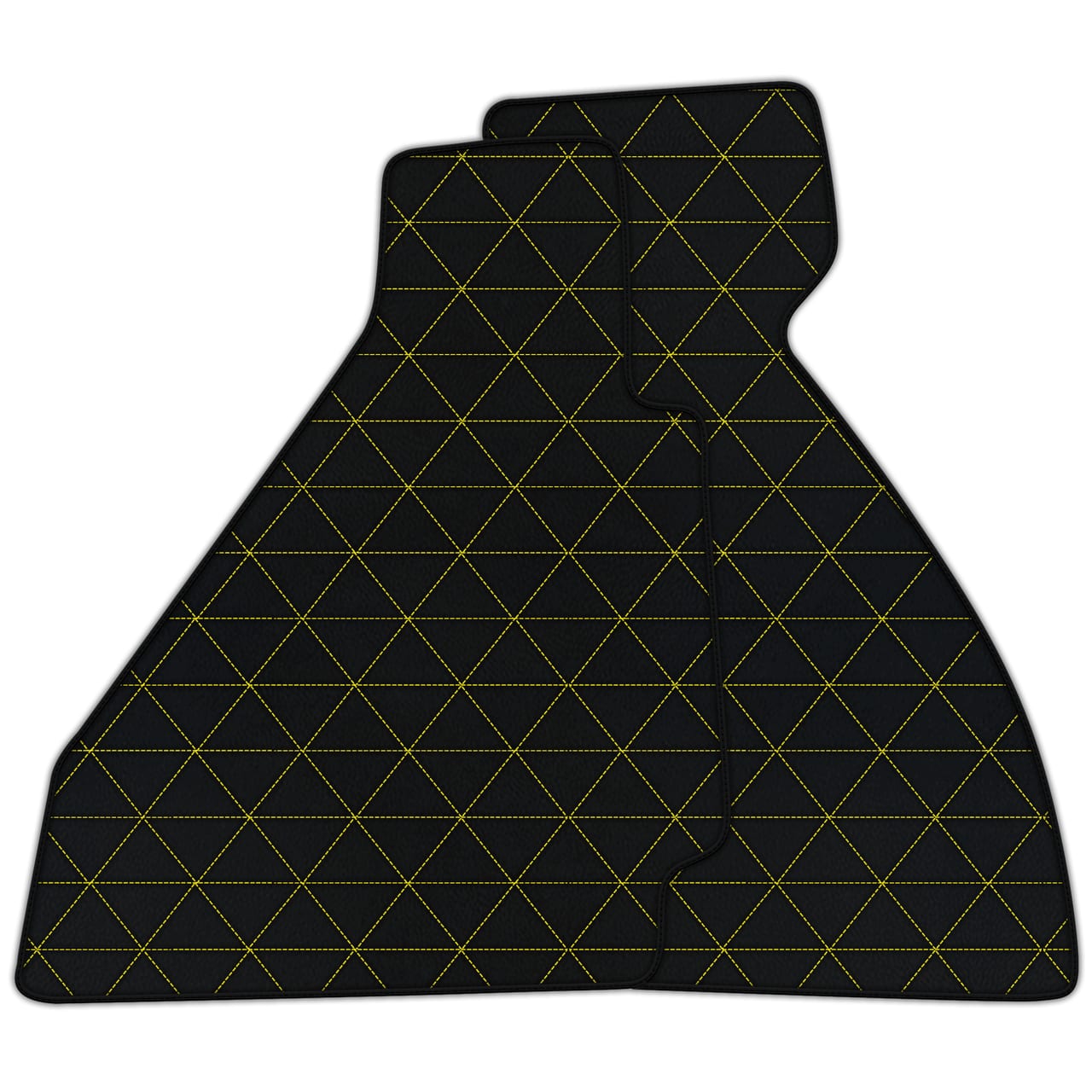 Tapis de sol en cuir diamant personnalisables pour Ferrari 328 GTB (1985-1989). Qualité premium, ajustement précis.
