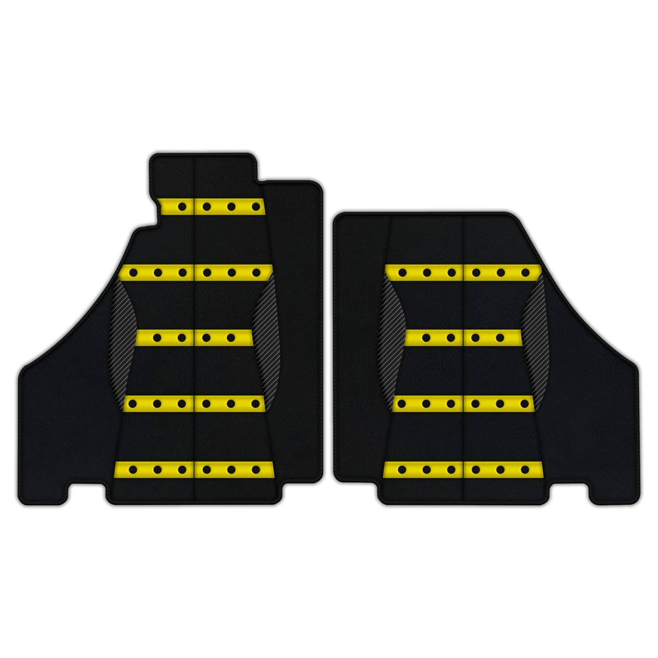 Customizable Premium Leather Floor Mats for Ferrari 360 (1999-2005) in diamond leather, offering precise fitment and premium