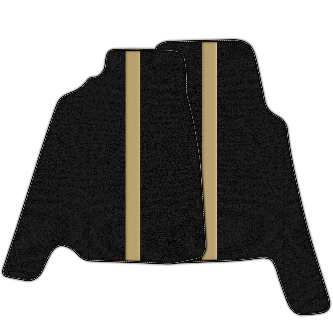 Luxury Black Diamond Leather Floor Mats for Ferrari 456 (1992-2003). Custom fit, premium quality, and precise fitment.