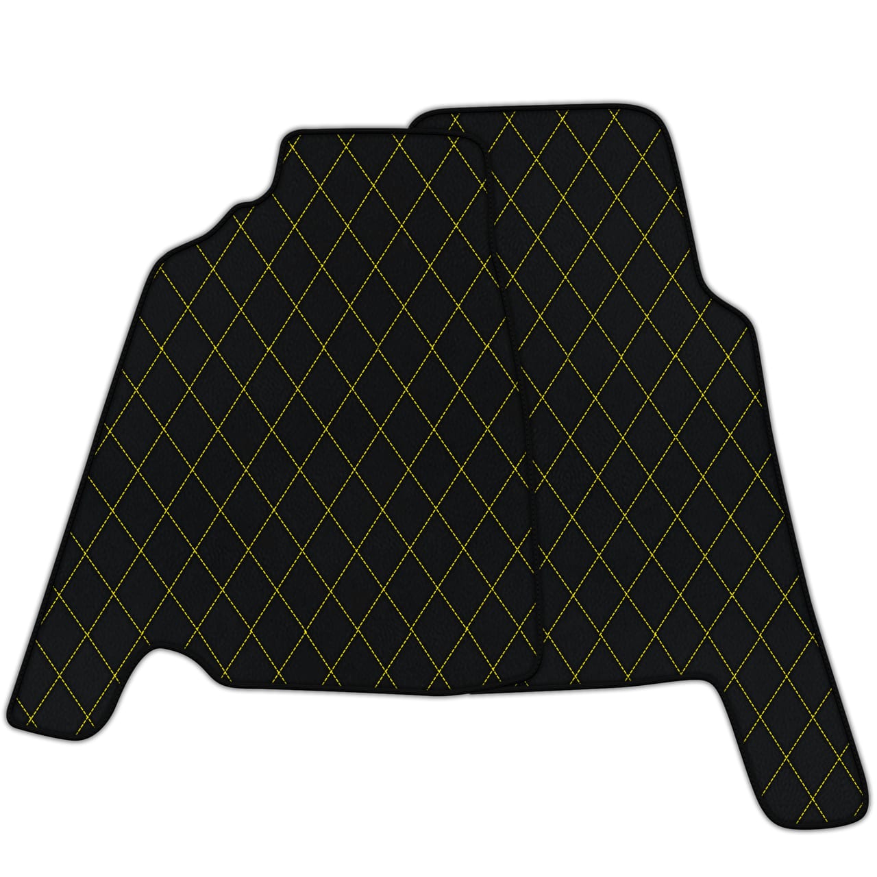 Anpassbare Diamant-Leder-Fussmatten für Ferrari 456 (1992-2003), hochwertige Qualität, passgenau und präzise.