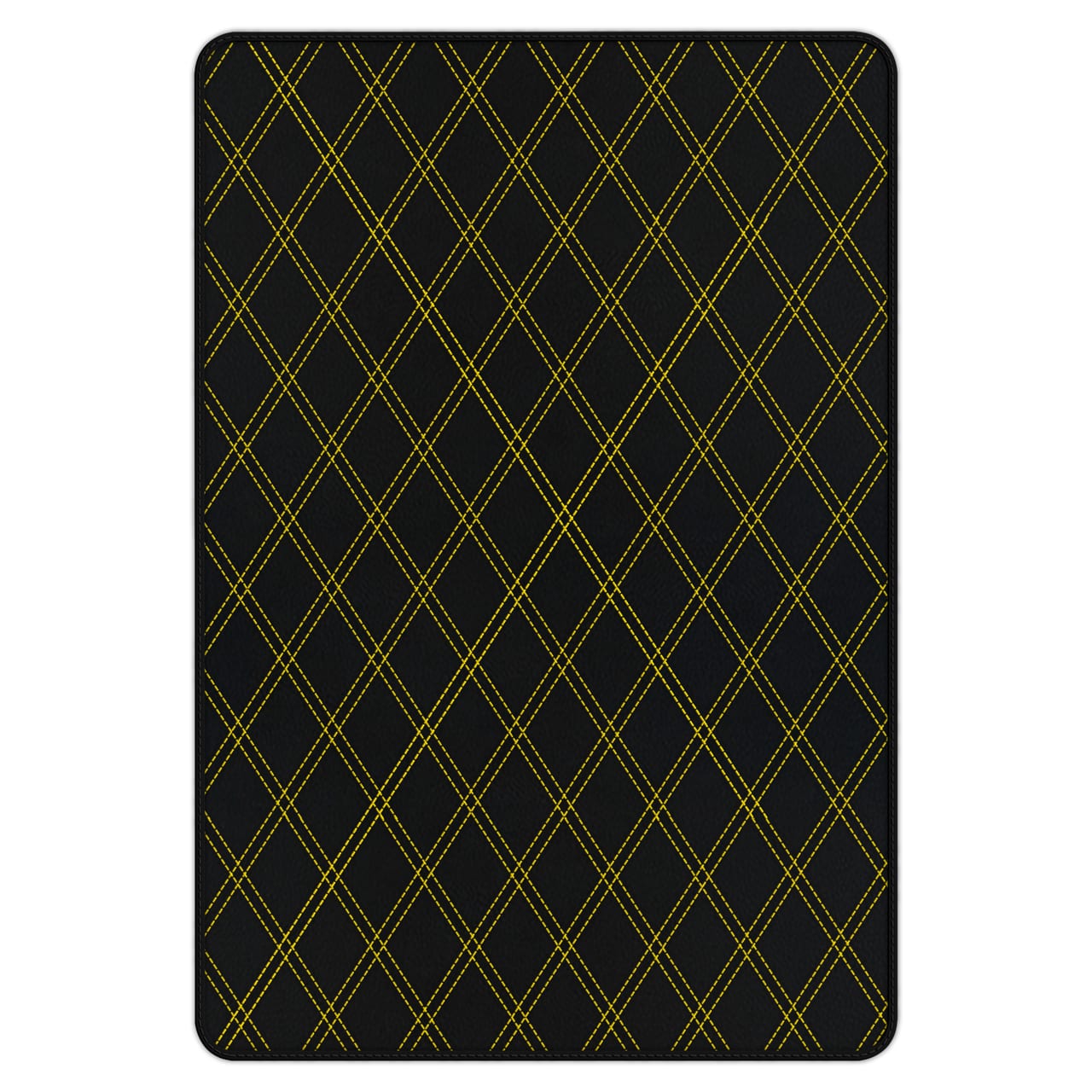 Customizable diamond leather trunk floor mats for Ferrari 458 Spider. Premium quality, custom fit, precise fitment, black wit