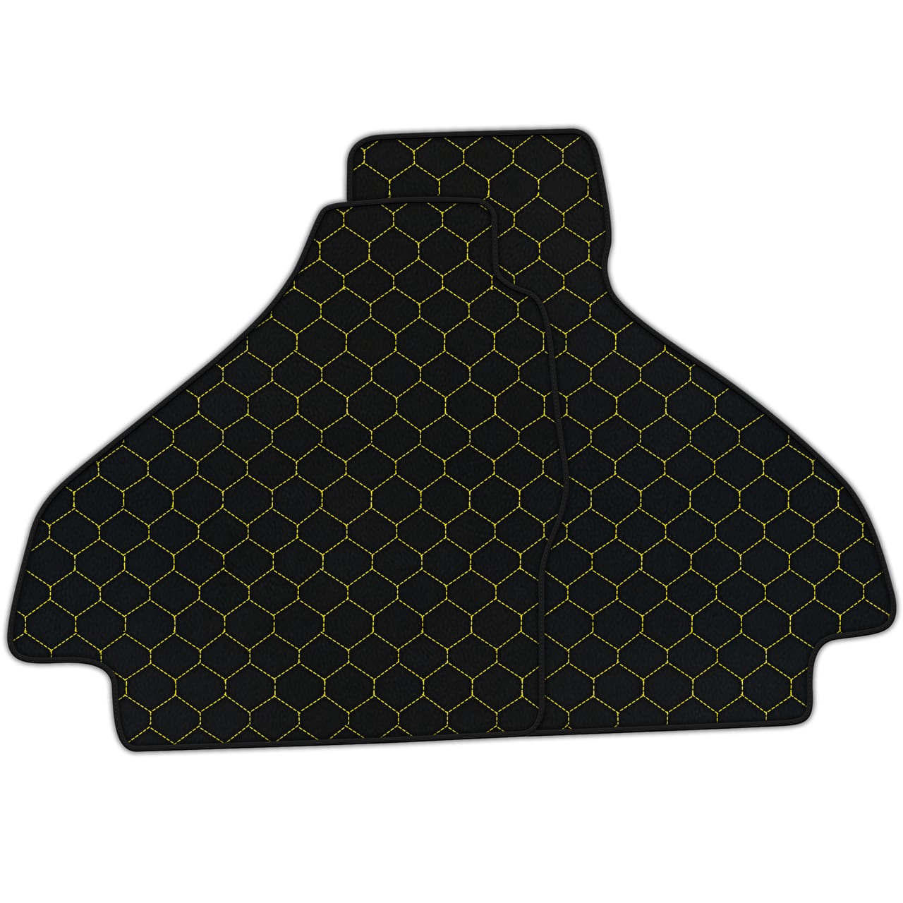 Customizable hex pattern floor mats for Ferrari 512 TR, premium diamond leather, custom fit, precise fitment.