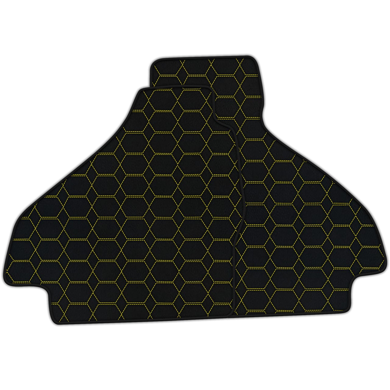 Customizable diamond leather hexagon floor mats for Ferrari 512 TR, premium quality, custom fit, precise fitment.