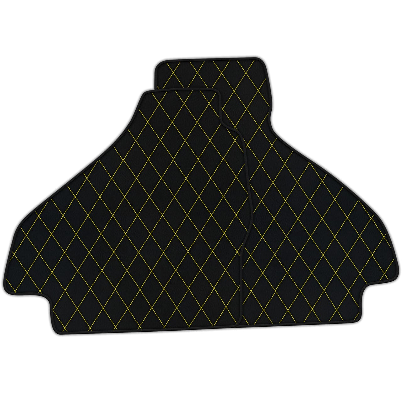 Tappetini in pelle a diamante personalizzabili per Ferrari 512 TR (1992-1994). Qualità premium e vestibilità perfetta.