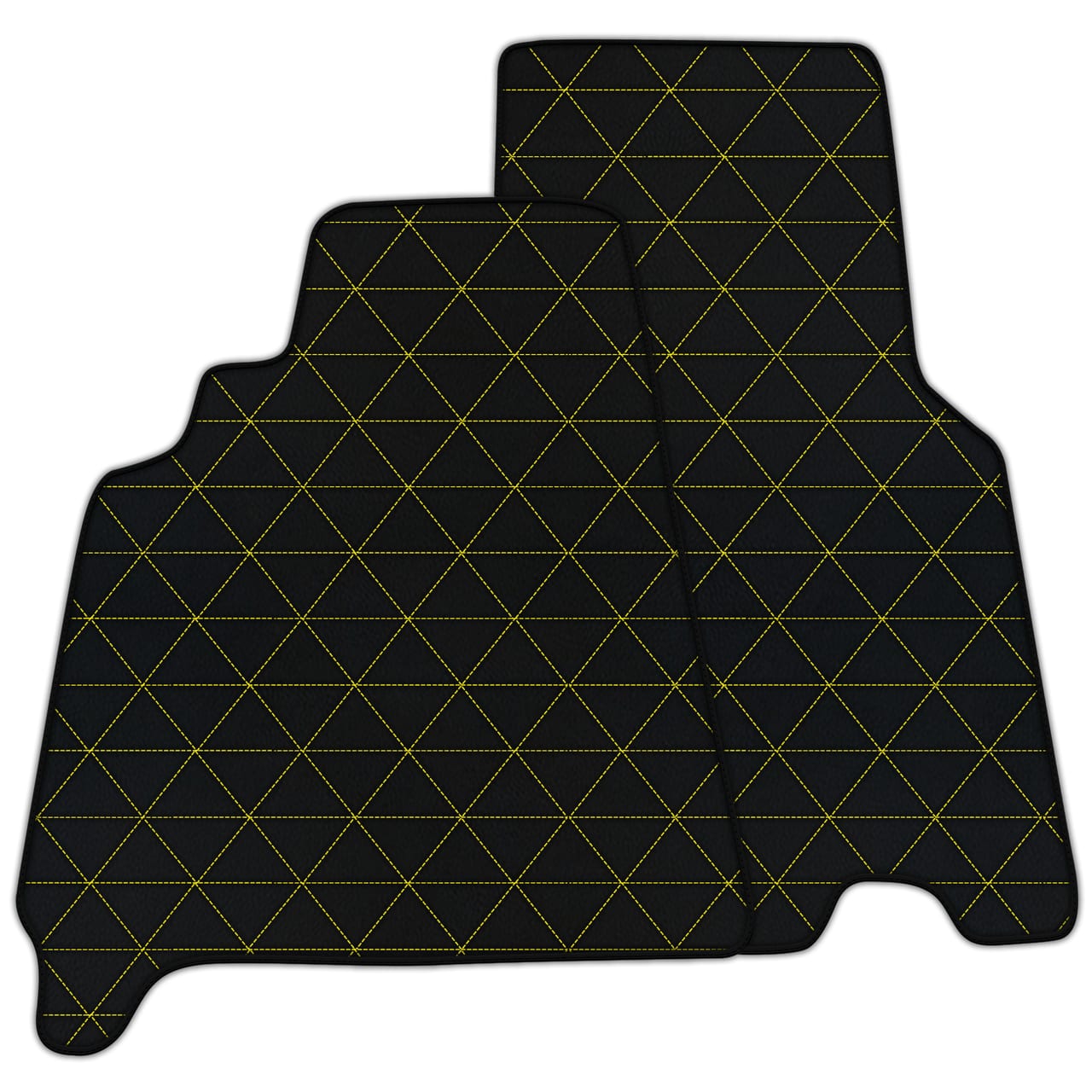 Tapis de sol en cuir diamant personnalisables pour Ferrari 550 Maranello. Qualité premium, ajustement parfait et précis.