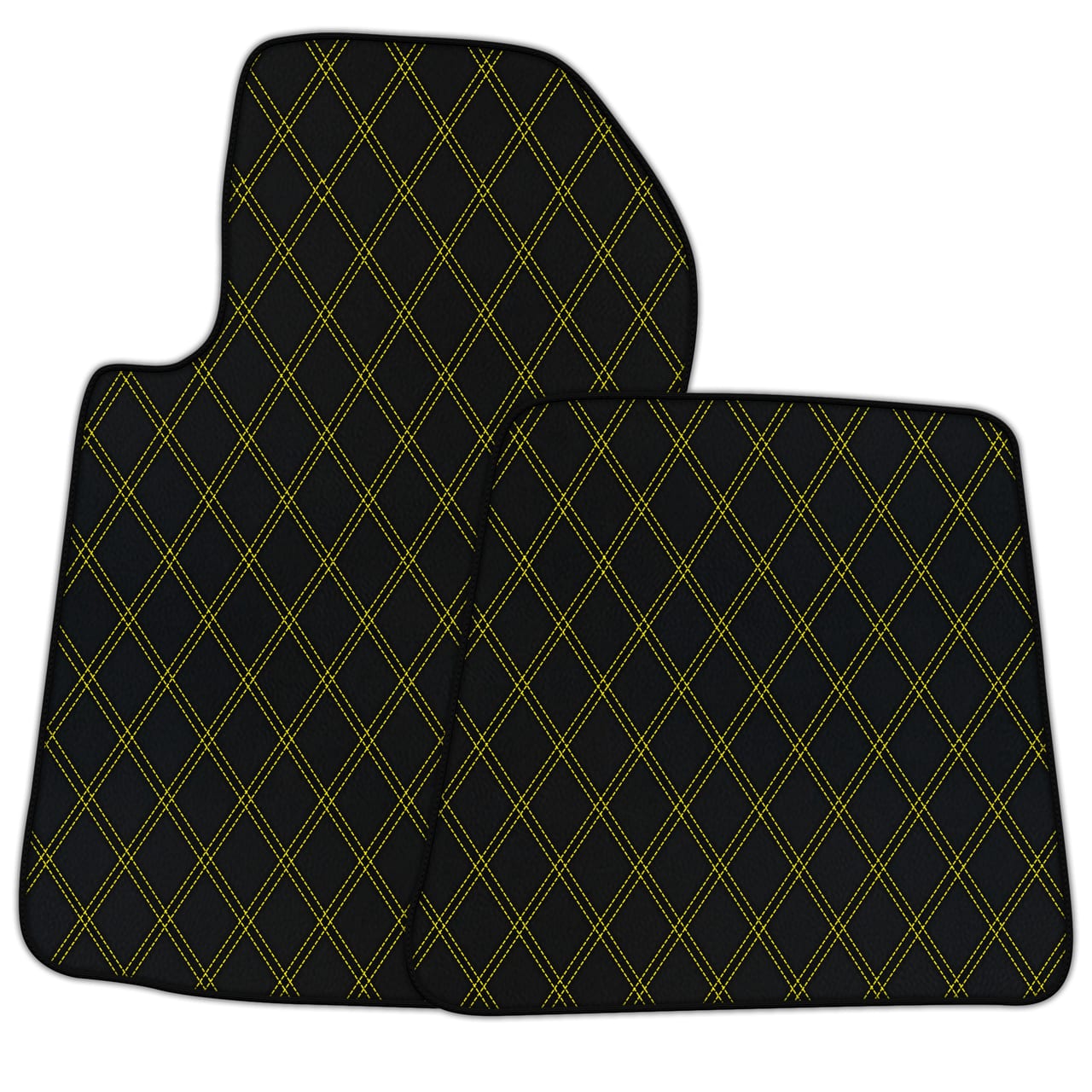Customizable leather floor mats for Ferrari 612 Scaglietti, diamond leather, premium quality, custom fit, precise fitment.