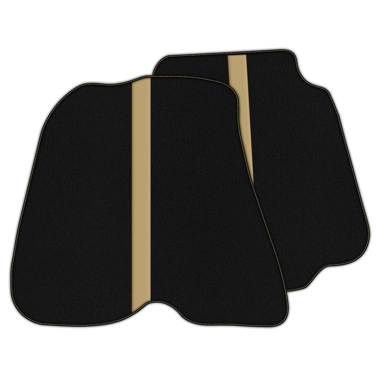 Luxury Black Diamond Leather Floor Mats for Ferrari 812 Superfast (2018-2023) with custom fit, premium quality, and precise f