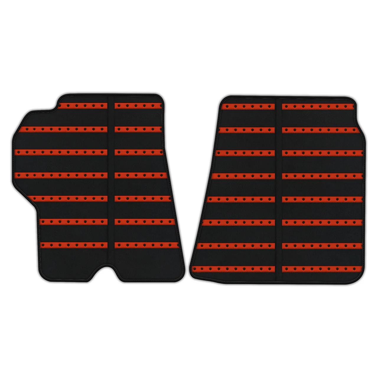Luxury leather floor mats for Ferrari California T in diamond leather, featuring precise fitment and premium quality for cust