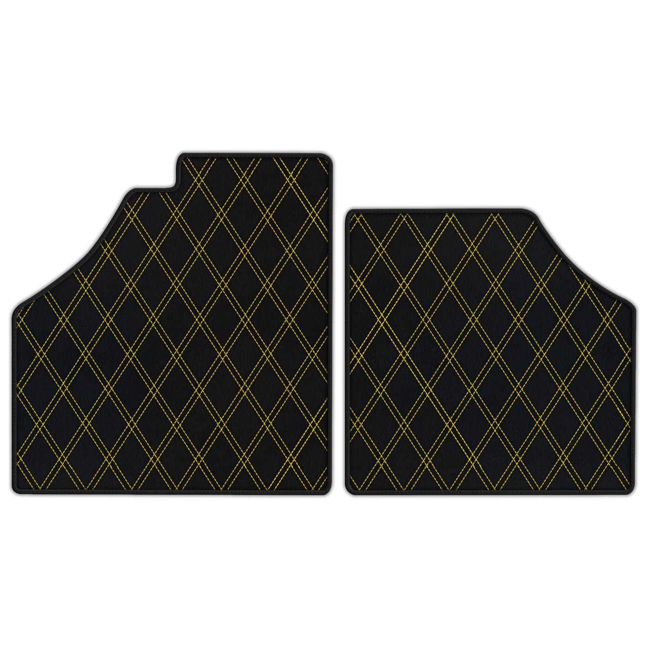 Customizable premium diamond leather floor mats for Ferrari Enzo (2002-2004). Premium quality with precise fitment.