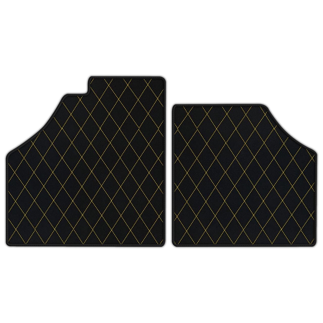 Customizable diamond leather floor mats for Ferrari Enzo (2002-2004). Premium quality, custom fit, and precise fitment.