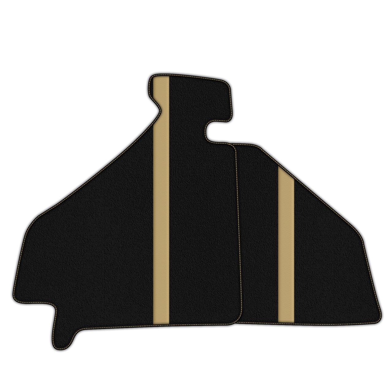 Luxuriöse schwarze Diamant-Leder-Fussmatten für Ferrari F355 (1994-1999) | Maßgeschneiderte Passform, Premium-Qualität.