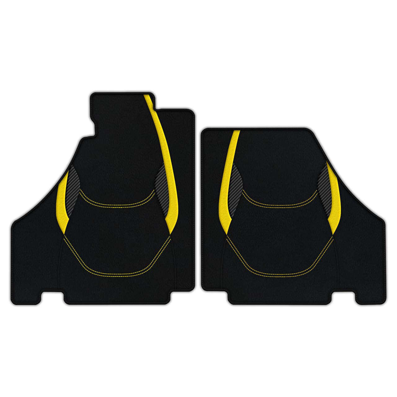 Customizable Diamond Leather Floor Mats for Ferrari F430 (2004-2009), premium quality, custom fit, precise fitment, black wit