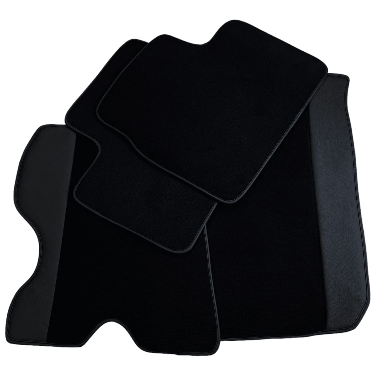 Custom Black Diamond Leather Floor Mats for Ferrari FF (2011-2016) offer premium quality, custom fit, and precise fitment.