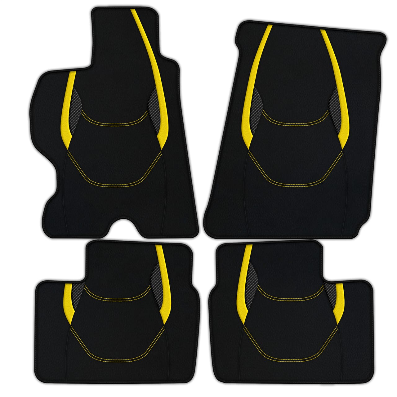 Customizable Premium Leather Floor Mats for Ferrari FF (2011-2016), diamond leather, custom fit, premium quality, precise fit