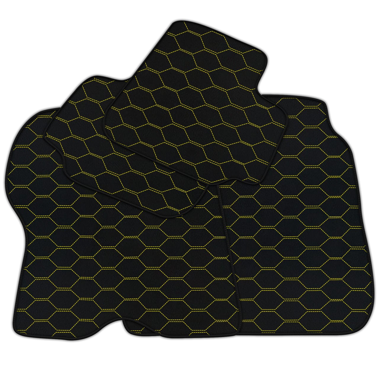 Customizable diamond leather floor mats for Ferrari GTC4 Lusso (2016-2023). Premium quality, custom fit, precise fitment.
