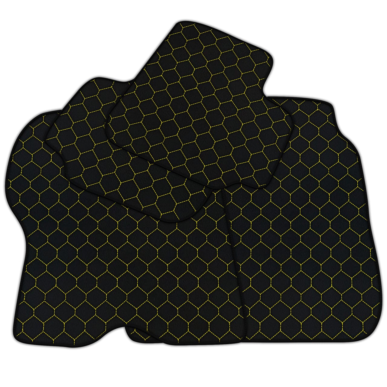 Customizable diamond leather floor mats for Ferrari GTC4 Lusso (2016-2023). Premium quality, custom fit, precise fitment.