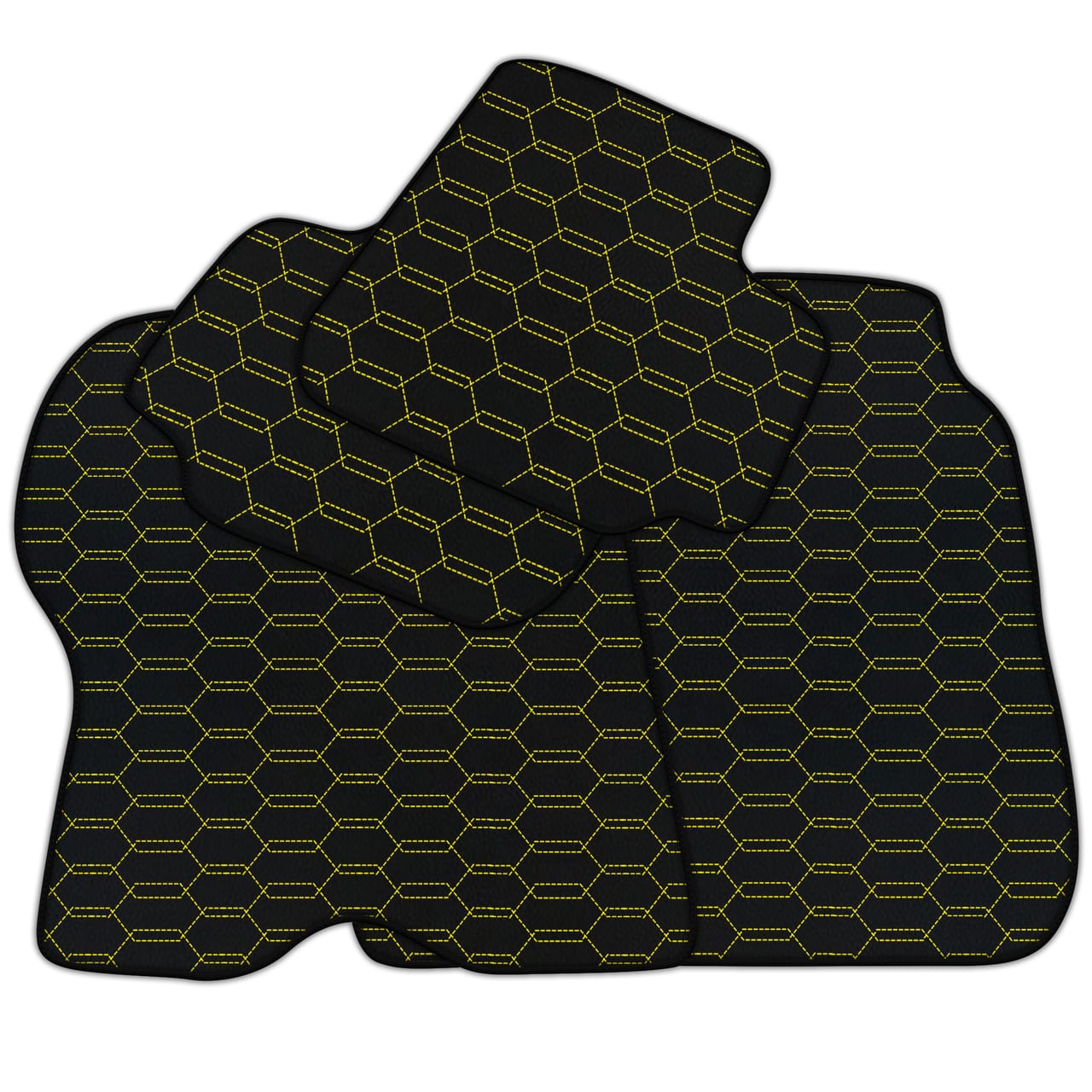 Custom Diamond Leather Floor Mats for Ferrari GTC4 Lusso (2016-2023) in premium quality, featuring precise fitment and custom