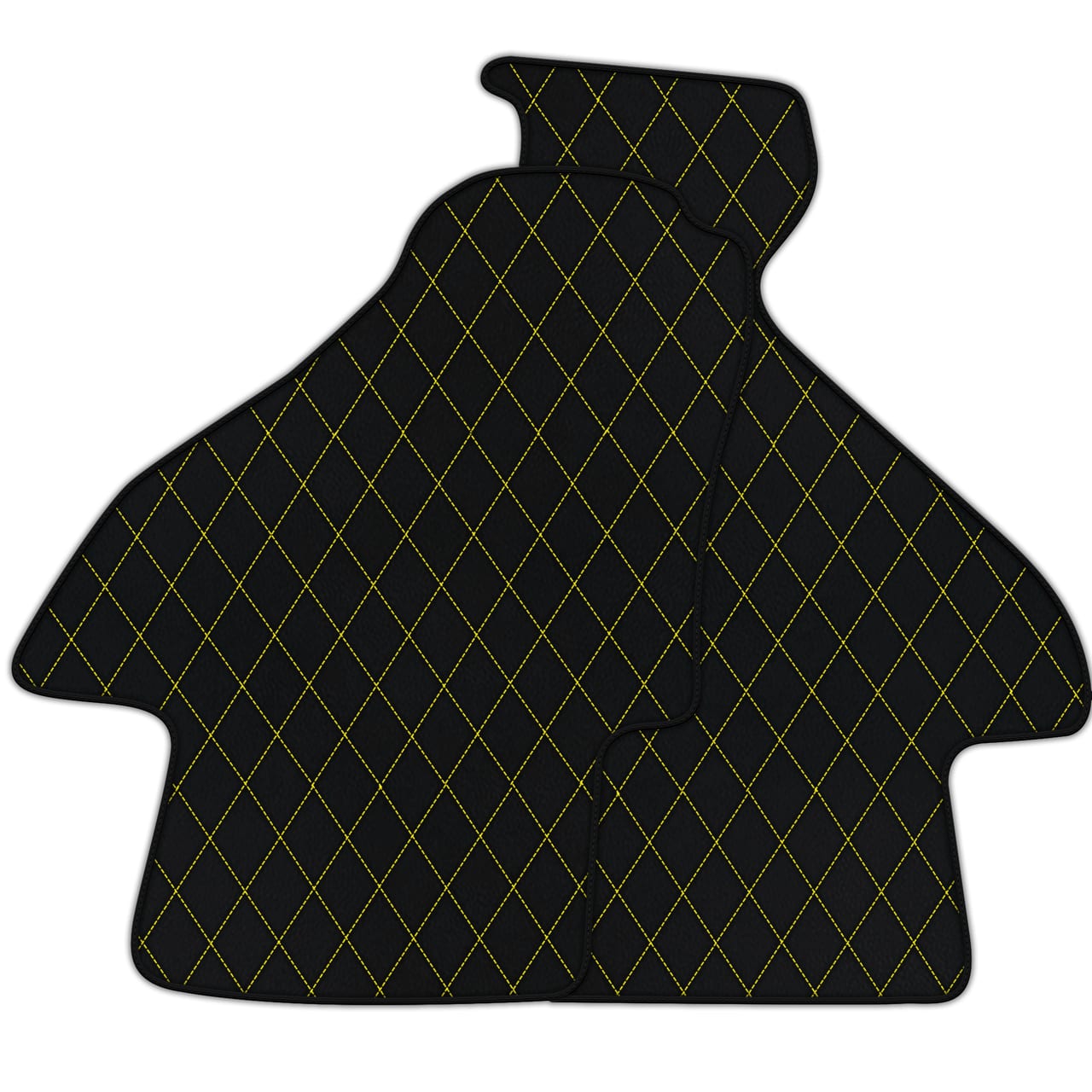 Customizable diamond leather floor mats for Ferrari Mondial (1980-1993). Premium quality, custom fit, precise fitment.