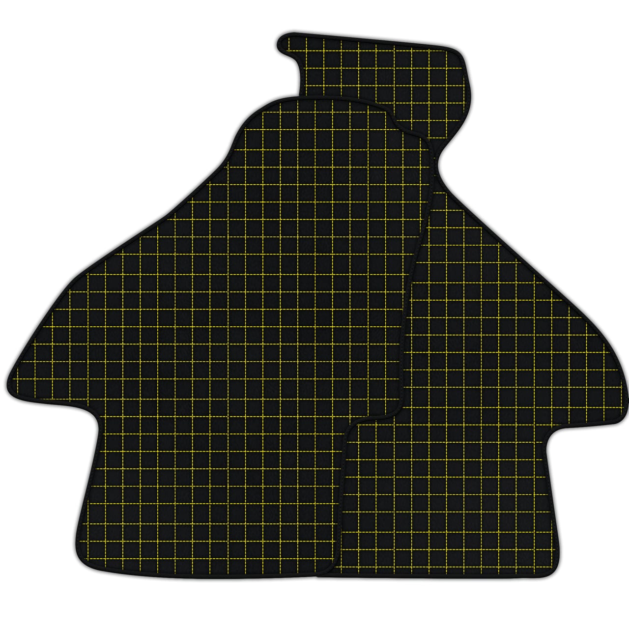Anpassbare Diamant-Leder-Fussmatten für Ferrari Mondial Coupe (1980-1993). Premiumqualität, passgenau und präzise.