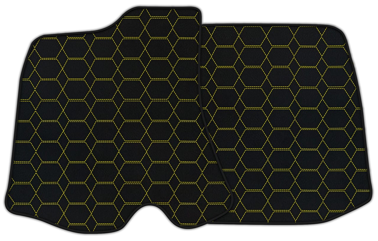 Ferrari Roma diamond leather floor mats - custom fit, premium quality