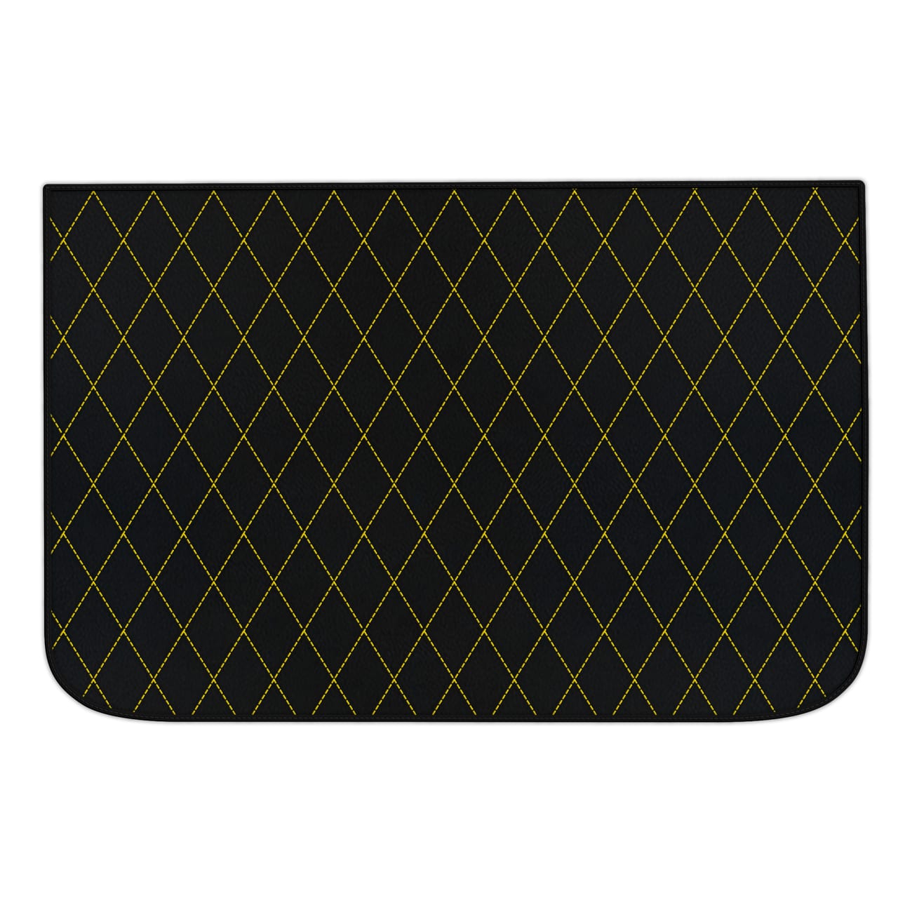 Customizable Diamond Leather Floor Mats for Ferrari Roma (2021-2024) in premium quality with custom fit and precise fitment.