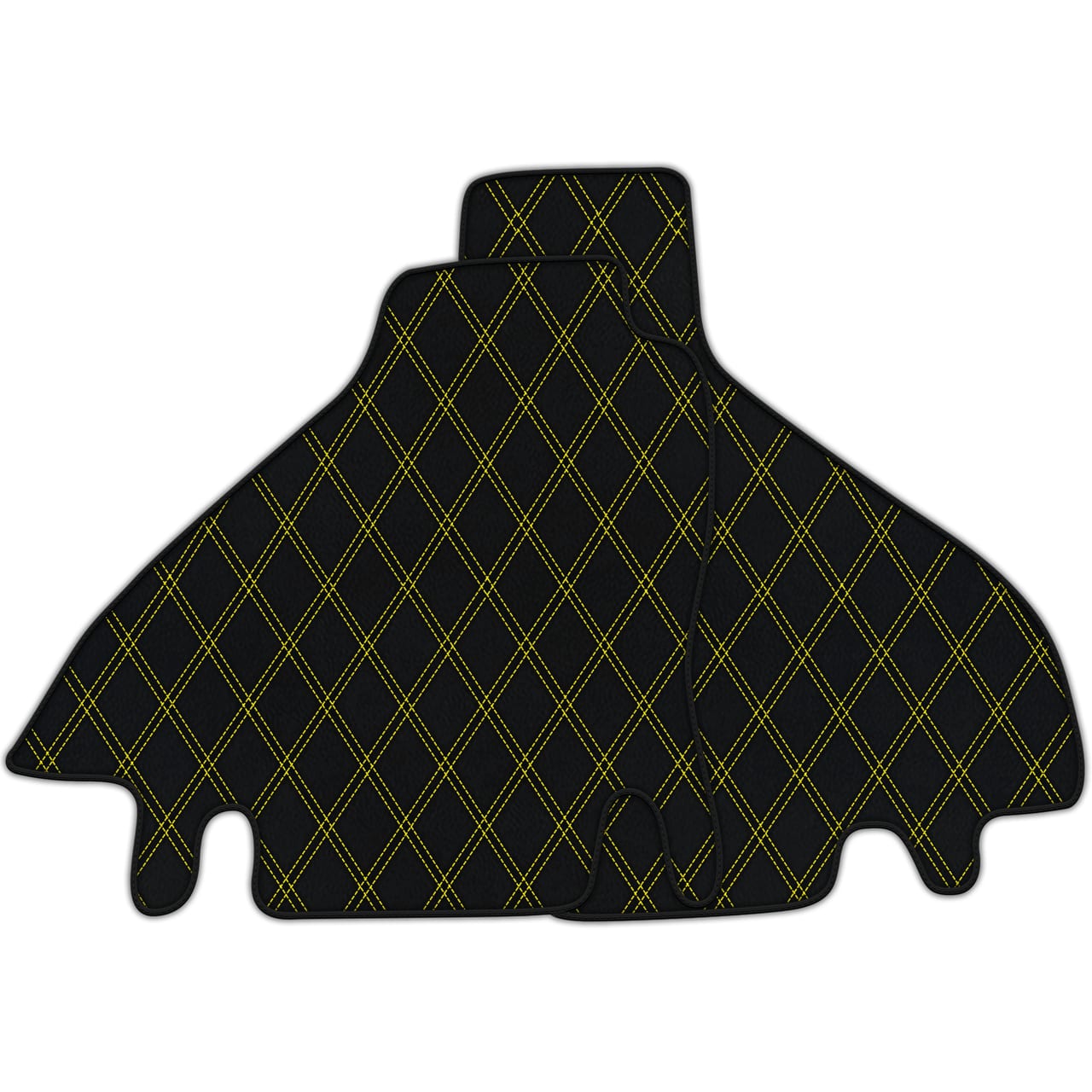 Customizable diamond leather floor mats for Ferrari Testarossa (1984-1996), premium quality, custom fit, precise fitment.
