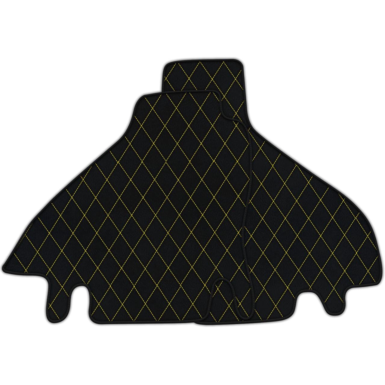 Tapis de sol en cuir diamant personnalisables pour Ferrari Testarossa (1984-1996), qualité premium et ajustement précis.