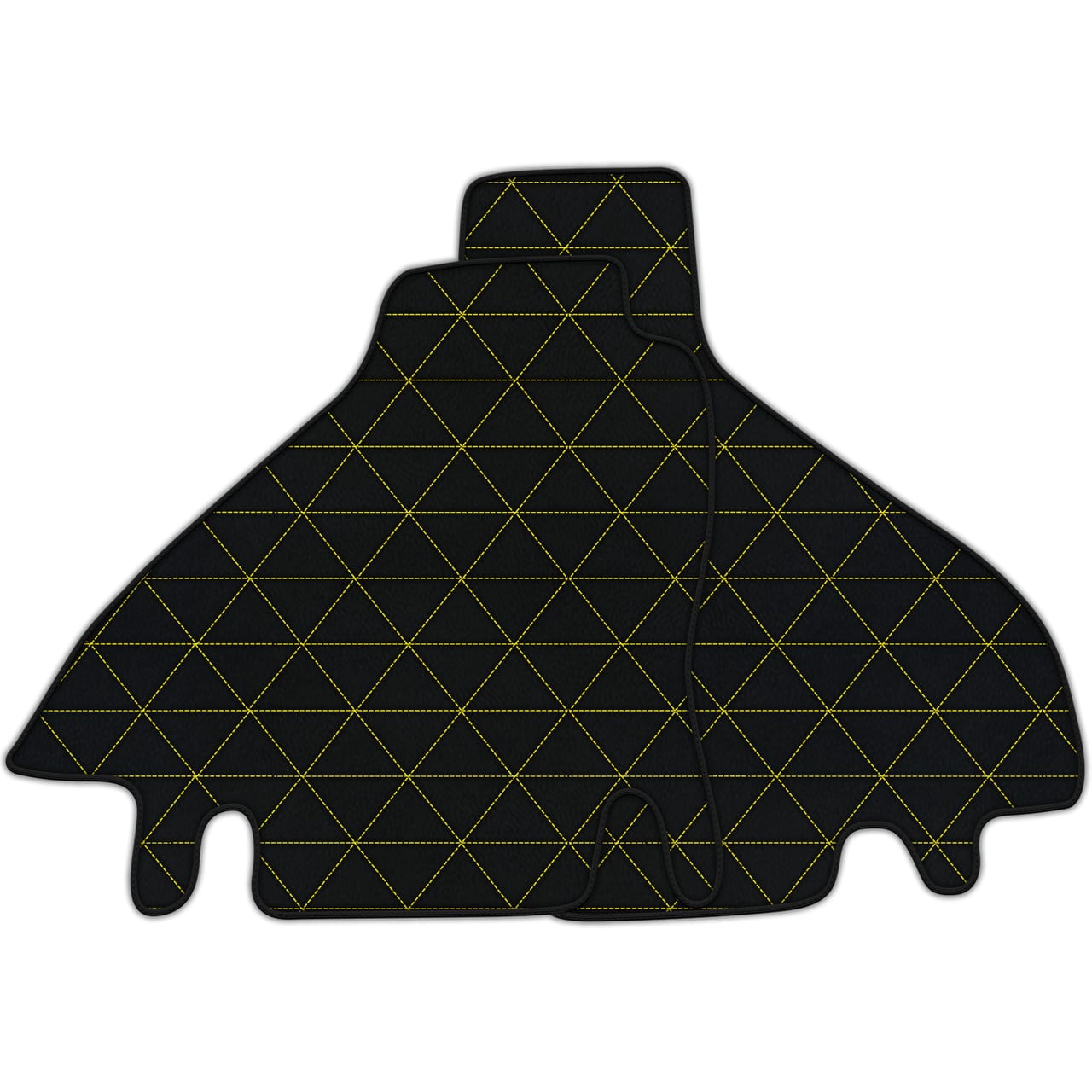 Customizable diamond leather floor mats for Ferrari Testarossa (1984-1996). Premium quality, custom fit, precise fitment.