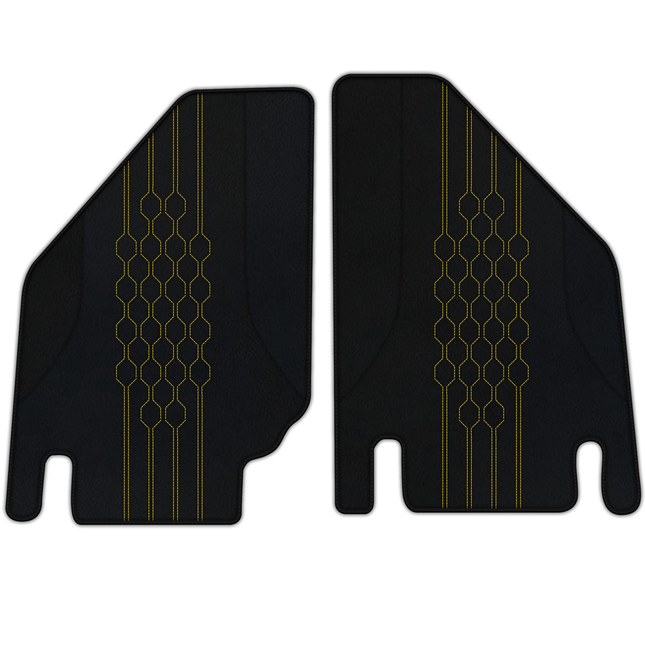 Ferrari Countach diamond leather floor mats - custom fit, premium quality