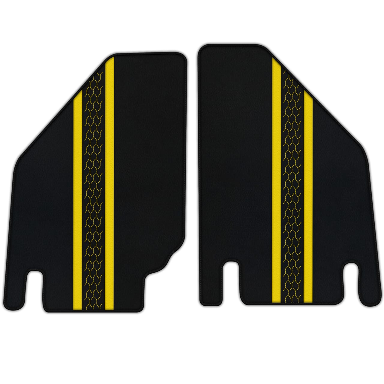 Ferrari Countach diamond leather floor mats - custom fit, premium quality