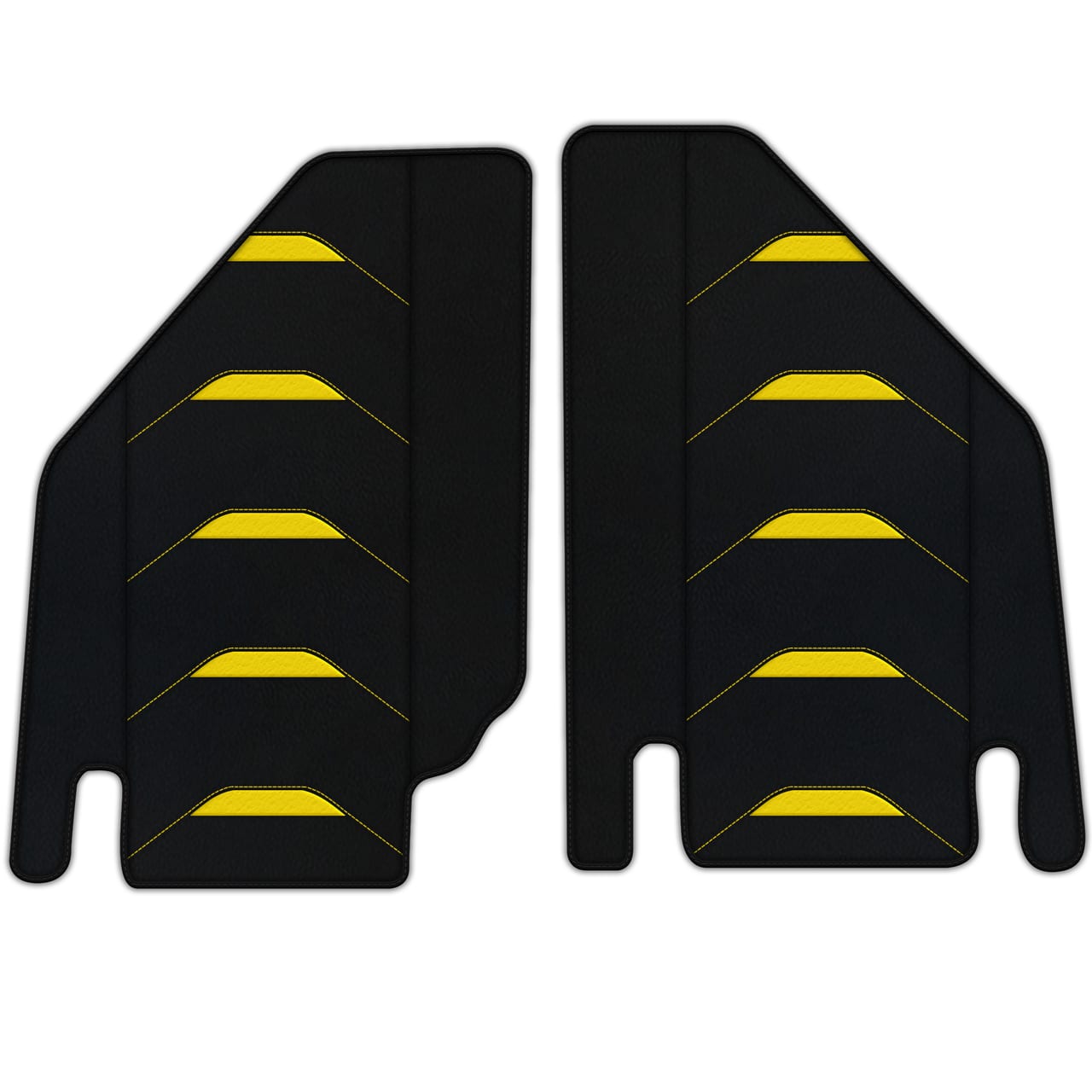 Ferrari Countach diamond leather floor mats - custom fit, premium quality