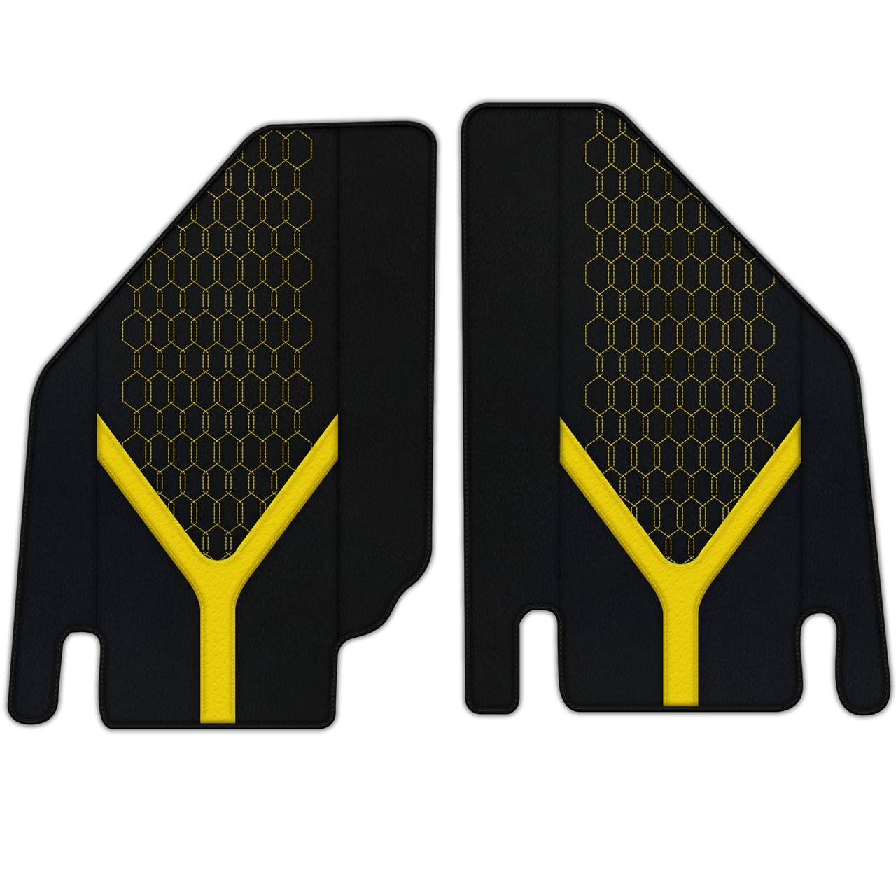 Ferrari Countach diamond leather floor mats - custom fit, premium quality