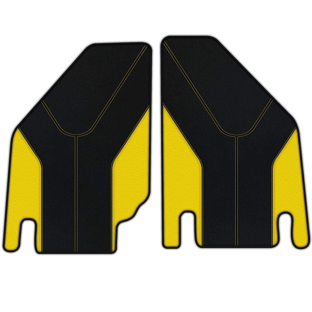 Ferrari Countach diamond leather floor mats - custom fit, premium quality