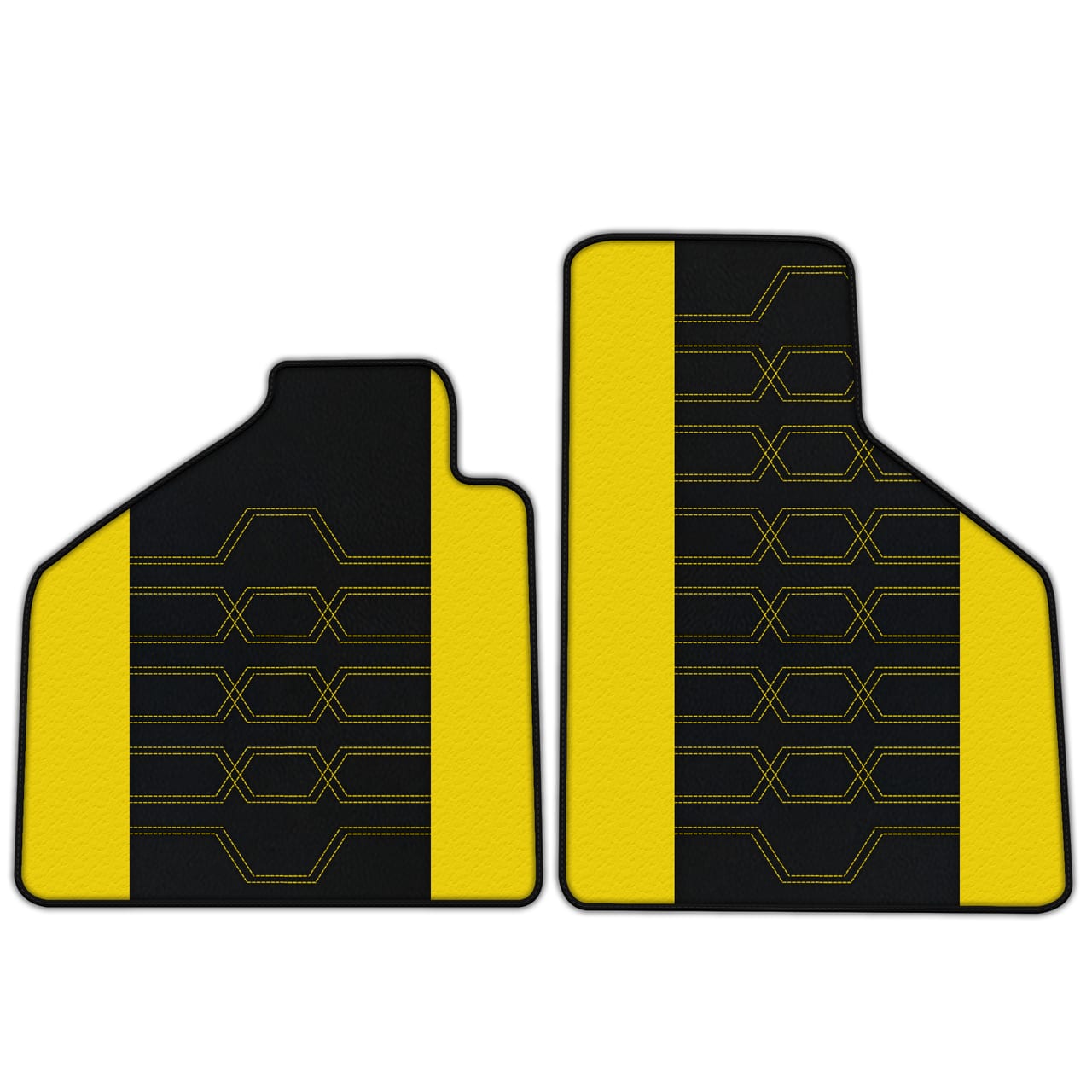 Ferrari Diablo diamond leather floor mats - custom fit, premium quality