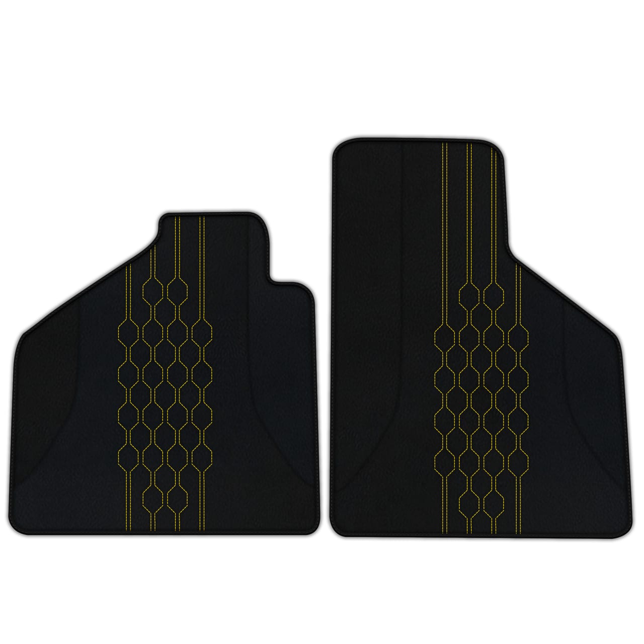 Ferrari Diablo diamond leather floor mats - custom fit, premium quality