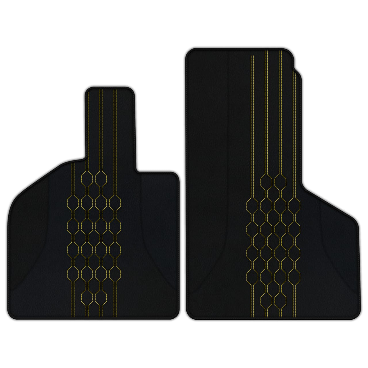 Tapis de sol en cuir diamant personnalisables pour Ferrari Huracan (2017-2019). Qualité premium, ajustement parfait.