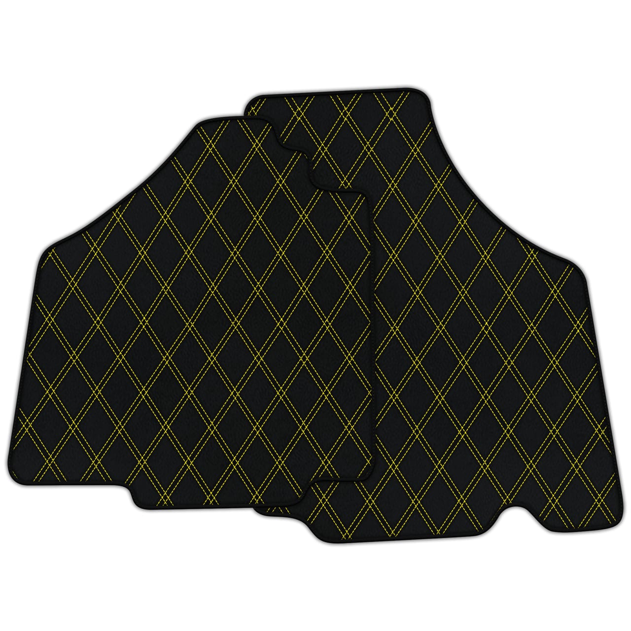 Ferrari Murcielago diamond leather floor mats - custom fit, premium quality