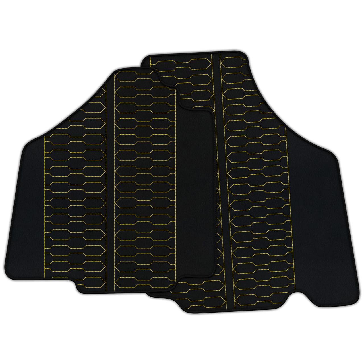Ferrari Murcielago diamond leather floor mats - custom fit, premium quality