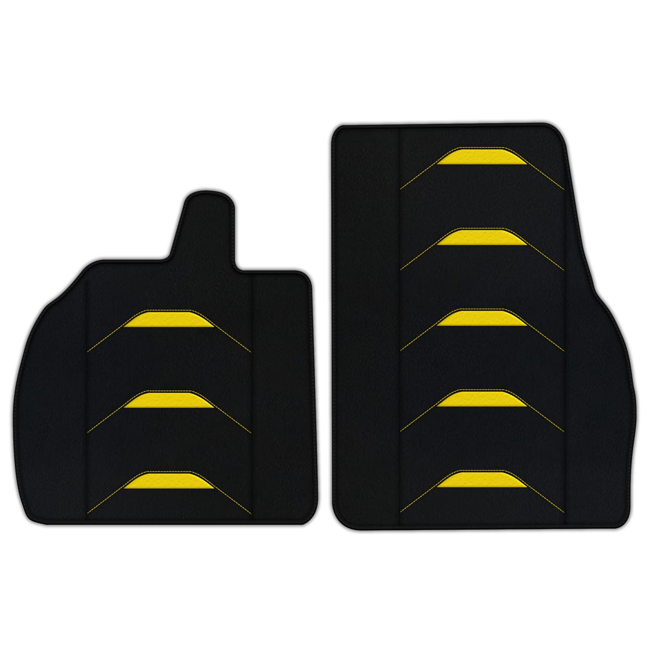 Mats de cuero personalizables con patrón AW24 para Lamborghini Revuelto, 2024-2025. Calidad premium, ajuste perfecto.