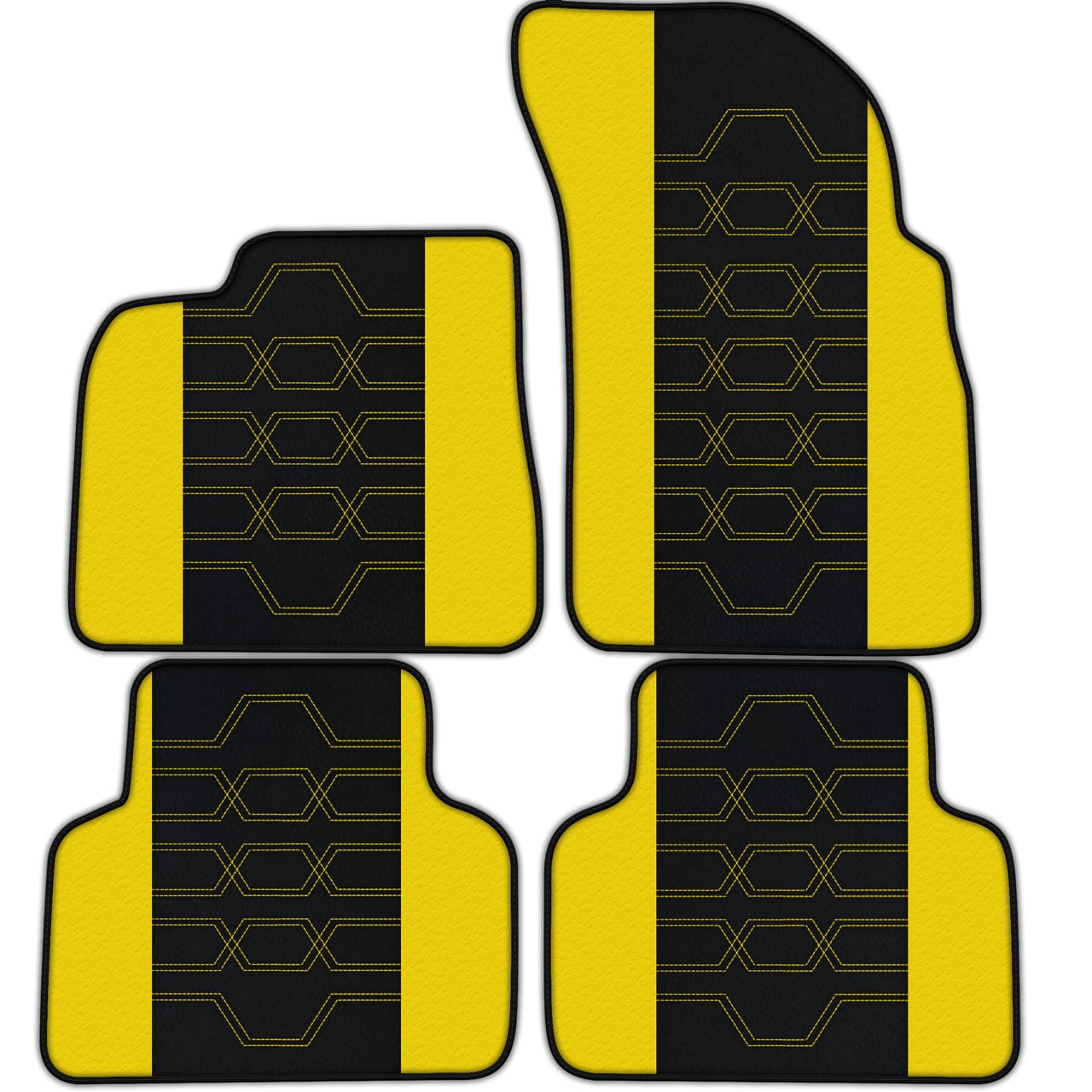 Alfombrillas de cuero con diamantes personalizables para Lamborghini Urus (2018-2024). Calidad premium, ajuste perfecto, AH01