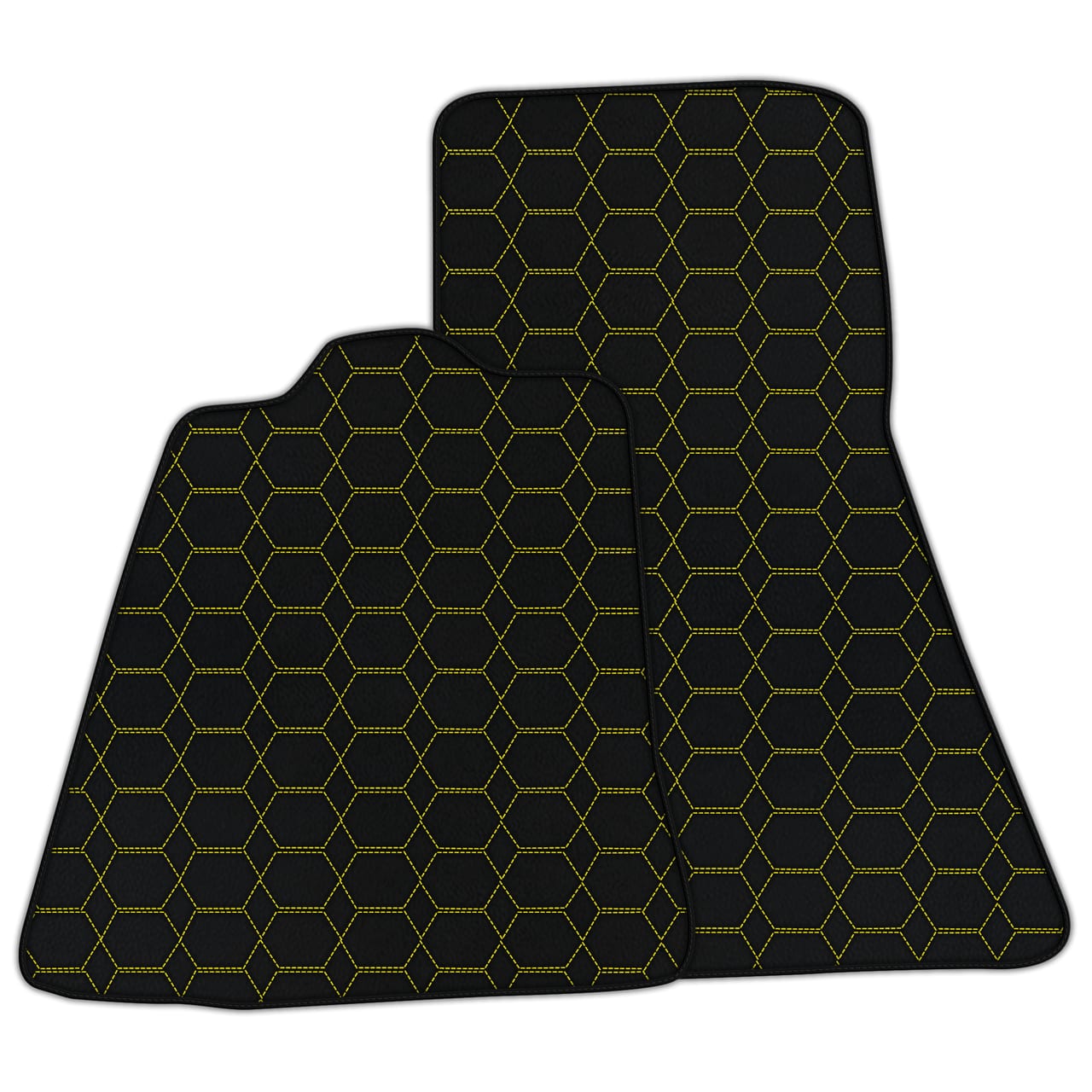 Ferrari 600LT diamond leather floor mats - custom fit, premium quality