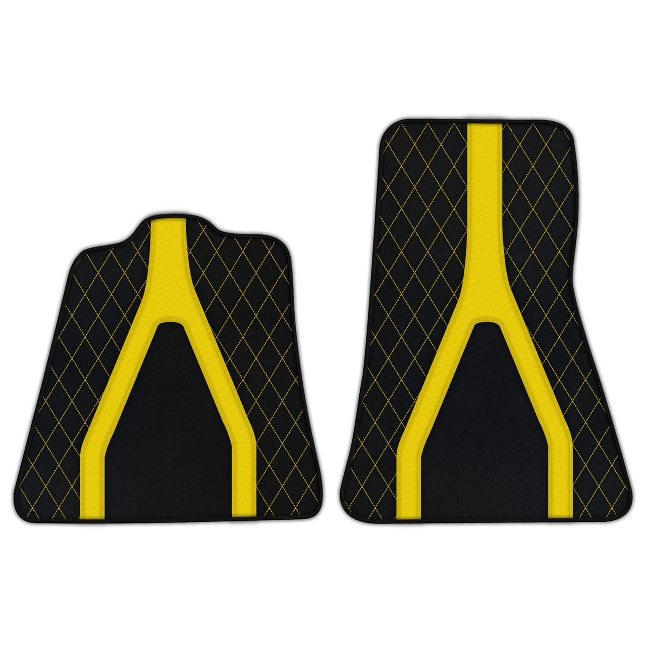 Ferrari 650S diamond leather floor mats - custom fit, premium quality