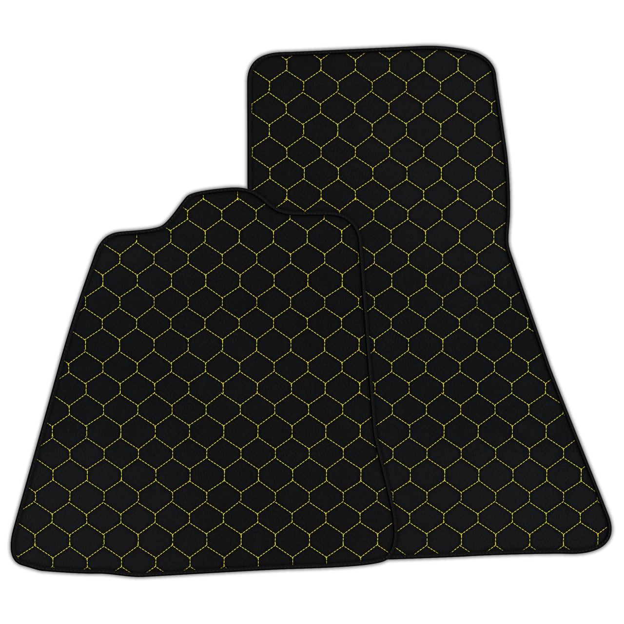 Ferrari MP4-12C diamond leather floor mats - custom fit, premium quality