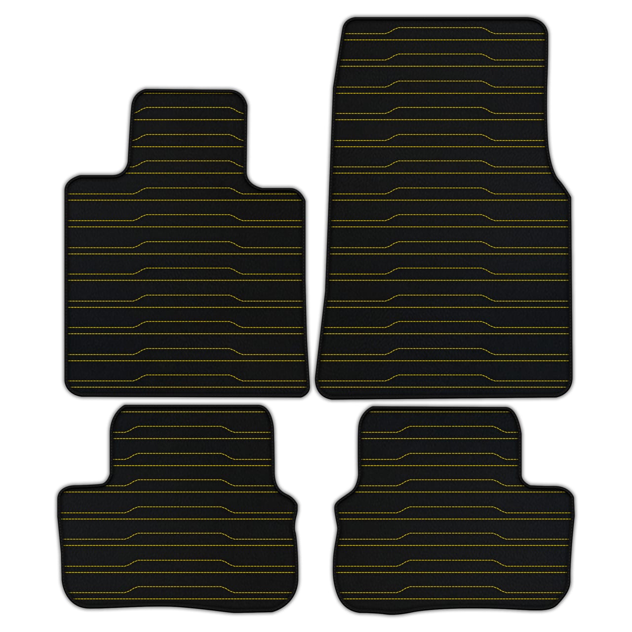 Ferrari Cullinan diamond leather floor mats - custom fit, premium quality