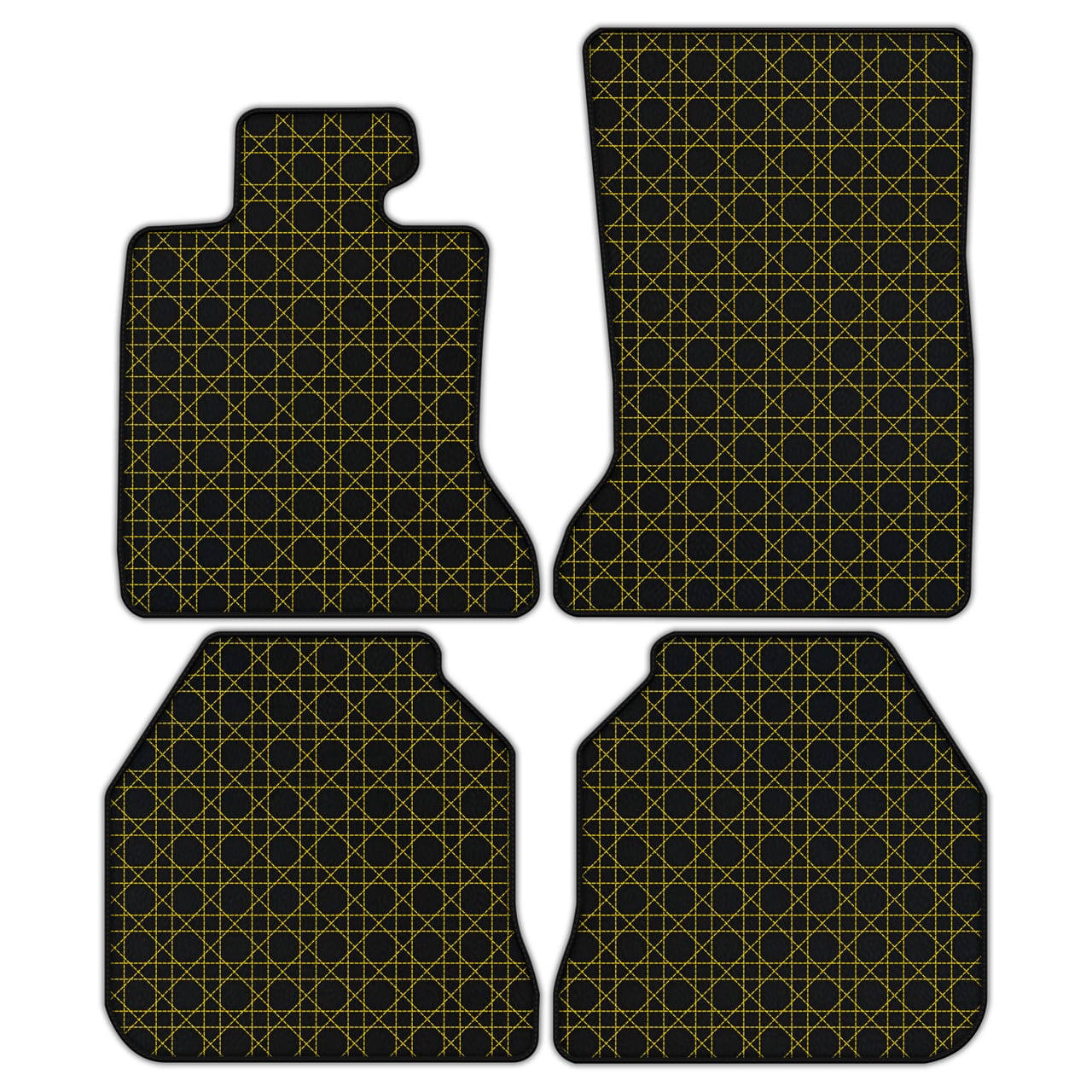 Ferrari Ghost Series I diamond leather floor mats - custom fit, premium quality