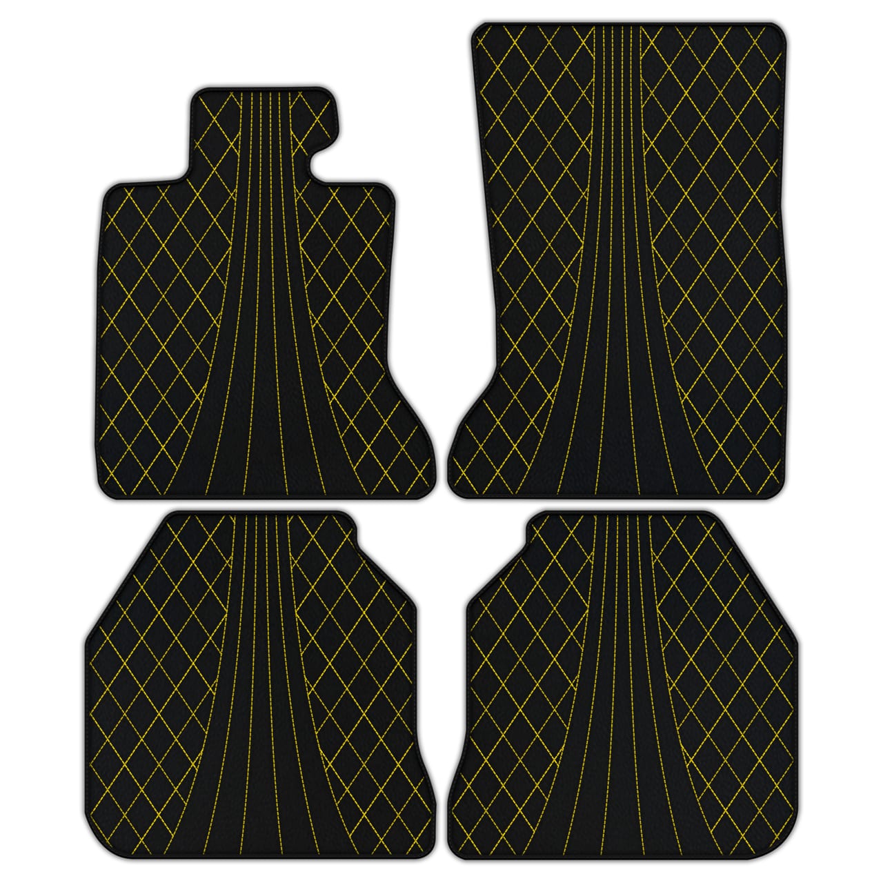 Ferrari Ghost Series I diamond leather floor mats - custom fit, premium quality