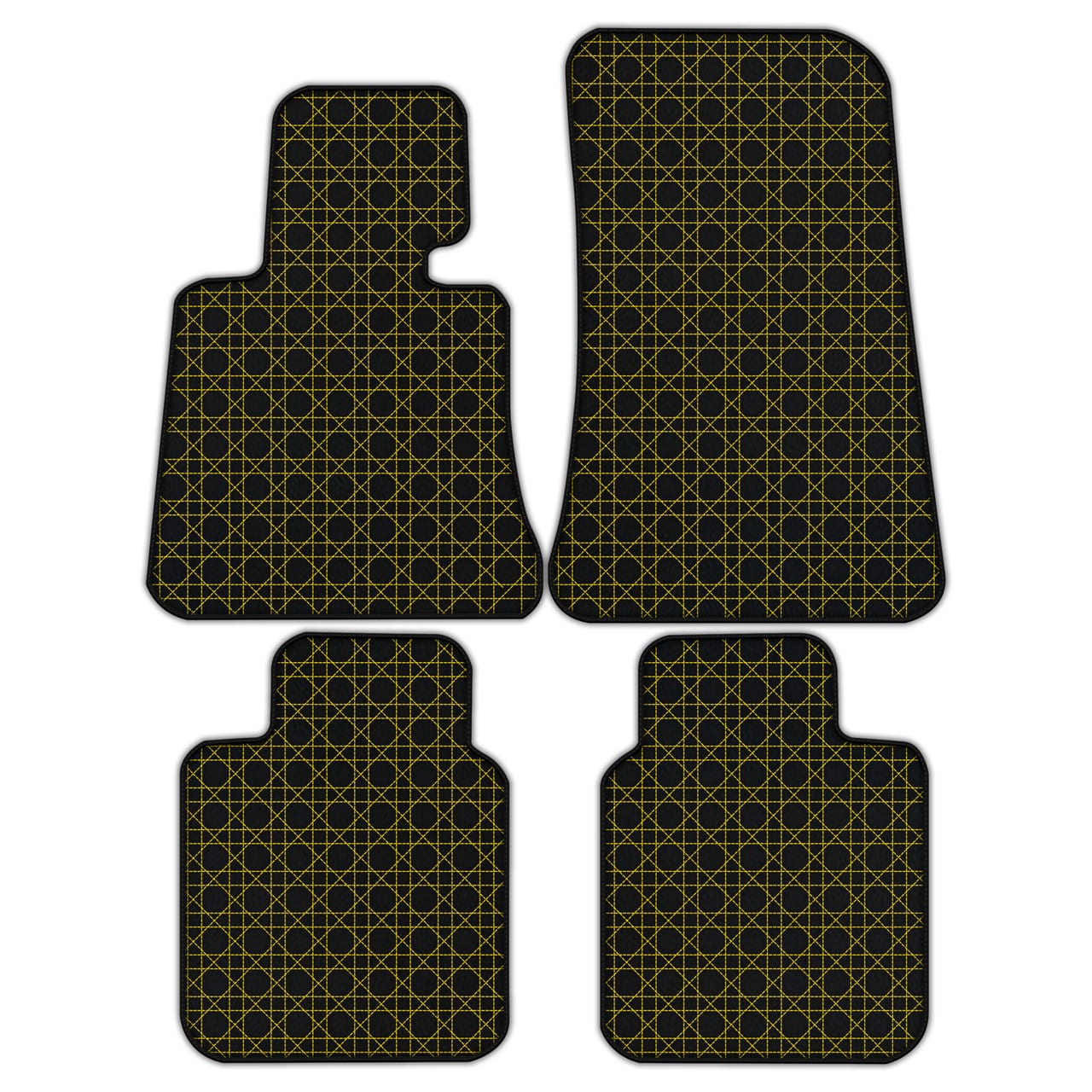 Ferrari Phantom Drophead Coupe diamond leather floor mats - custom fit, premium quality