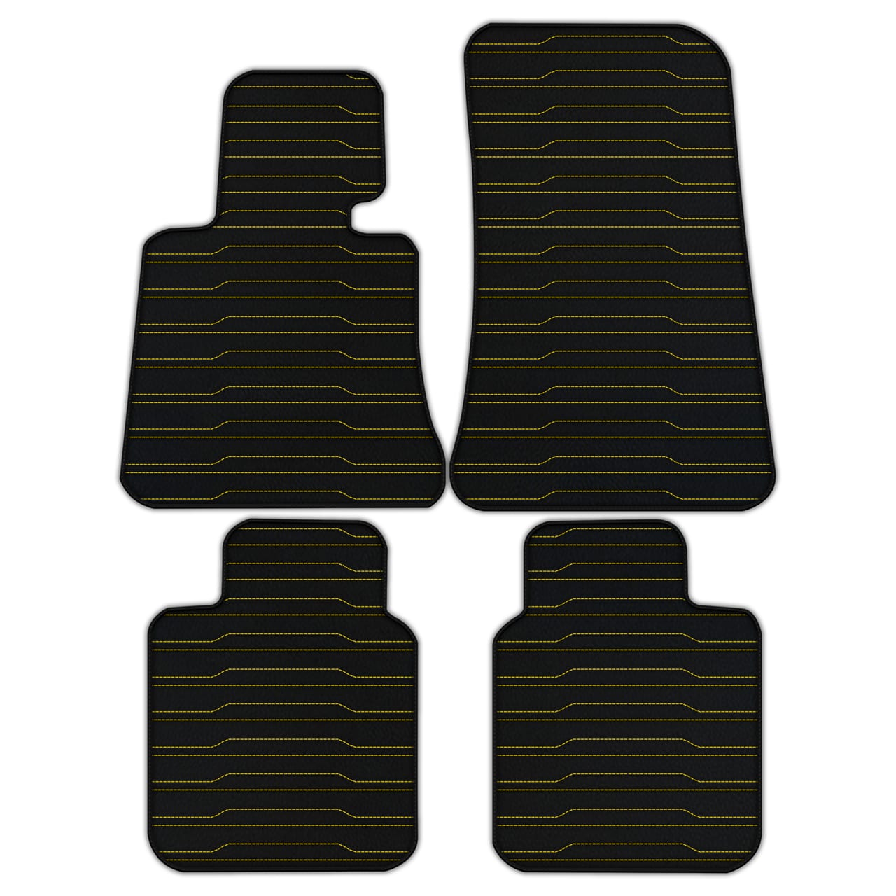 Ferrari Phantom Drophead Coupe diamond leather floor mats - custom fit, premium quality