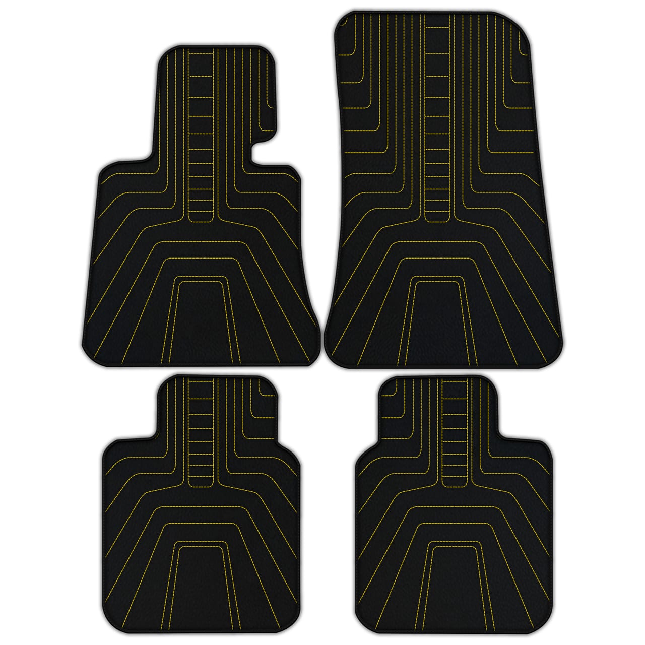 Ferrari Phantom Drophead Coupe diamond leather floor mats - custom fit, premium quality