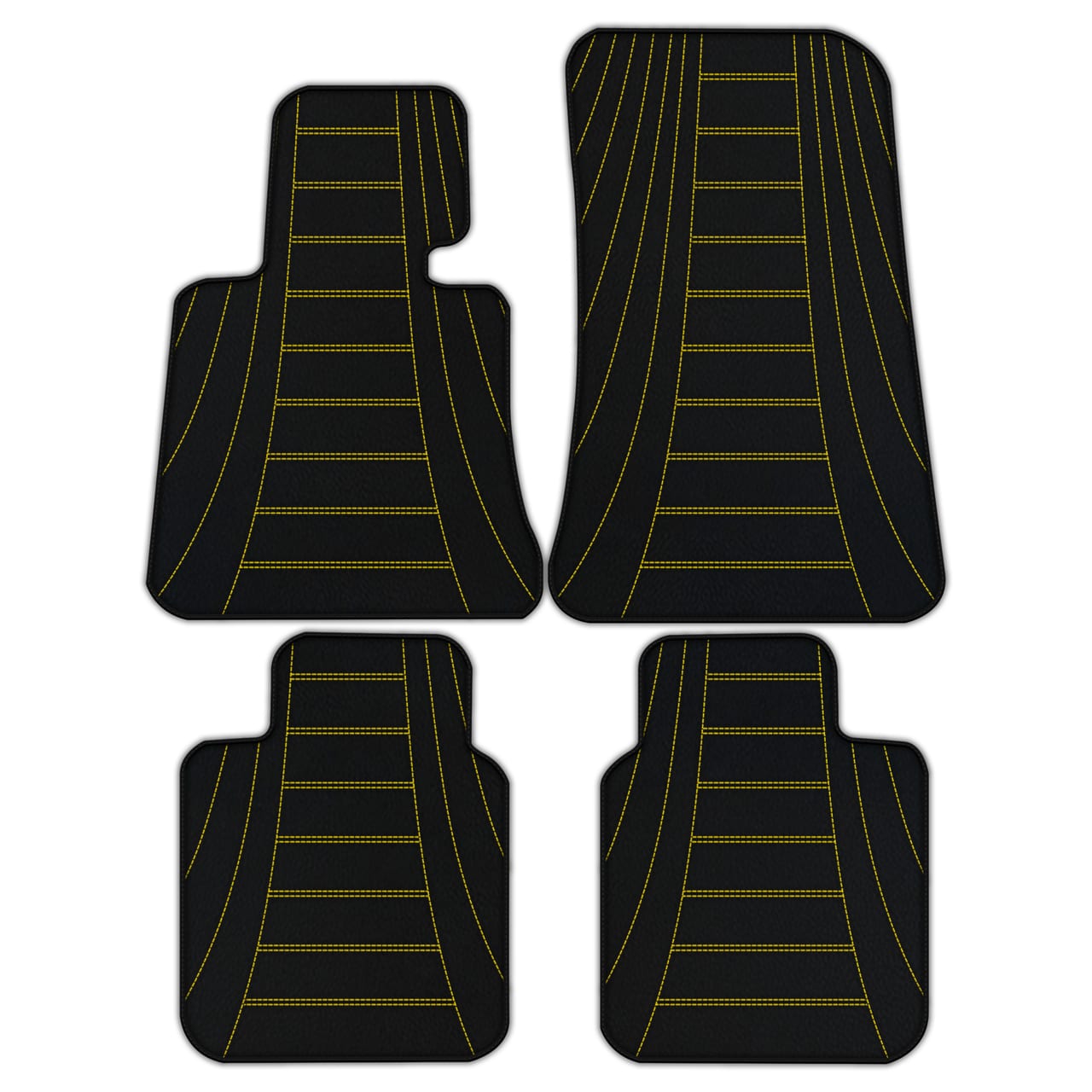 Ferrari Phantom Drophead Coupe diamond leather floor mats - custom fit, premium quality